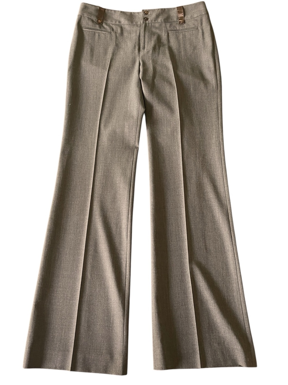 Rebecca Taylor Brown Wool Stretch Tailored Straight Leg Pant (8)